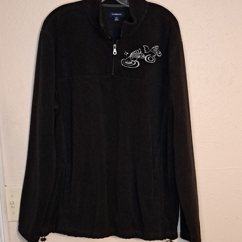 Croft & Barrow black fleece pullover size XL